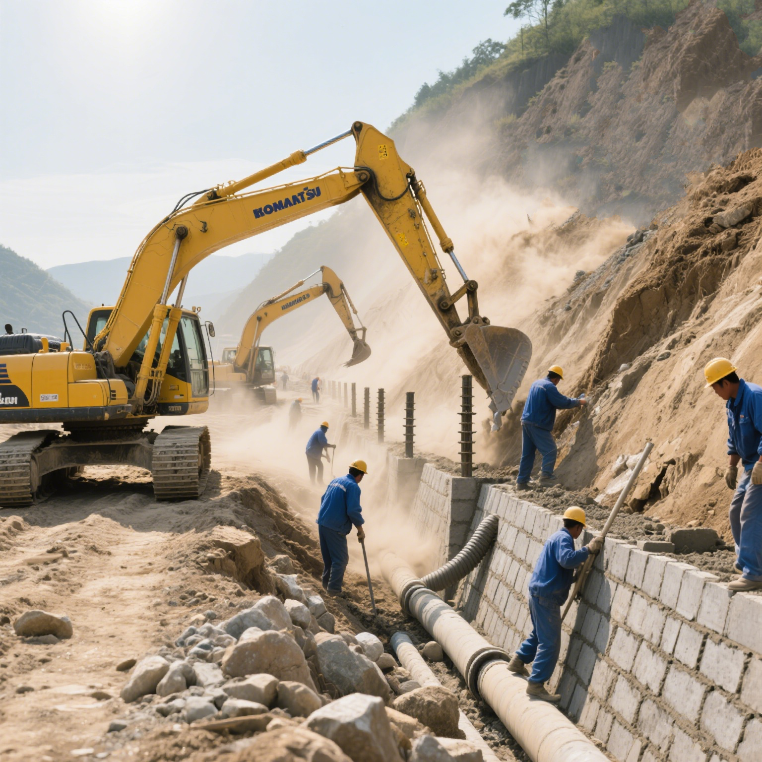 卵石粘土边坡治理：破解复杂地质的安全难题